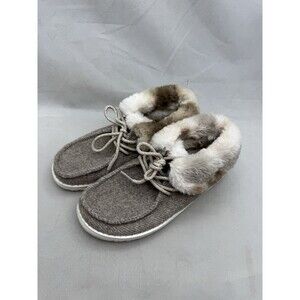 Hey Dude Britt Youth Coffee Dye Boho Ankle Booties Shoes Size US Y2-L3 Brown